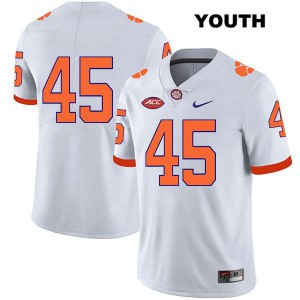 #45 Matt McMahan CFP Champs Youth No Name Official Jerseys White