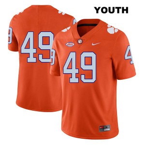#49 Matthew Maloney Clemson University Youth No Name High School Jerseys Orange