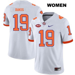 #19 Michel Dukes CFP Champs Womens Stitched Jersey White