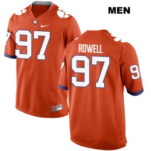 #97 Nick Rowell Clemson Mens Official Jerseys Orange