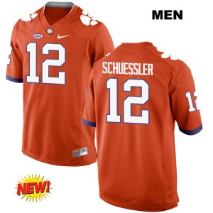 #12 Nick Schuessler Clemson National Championship Mens Football Jerseys Orange