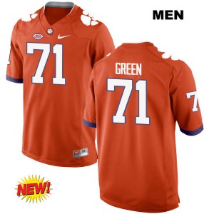 #71 Noah Green Clemson Tigers Mens Official Jersey Orange
