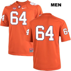 #64 Pat Godfrey Clemson Tigers Mens No Name University Jerseys Orange