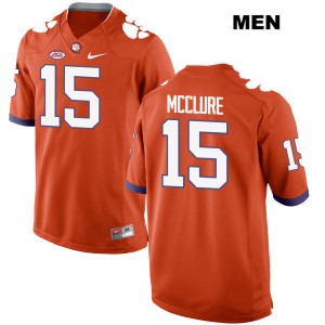 #15 Patrick McClure Clemson Mens Stitched Jersey Orange