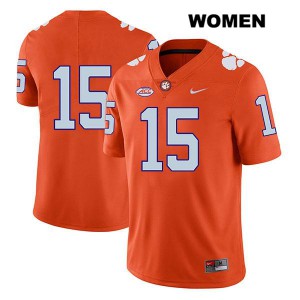 #15 Patrick McClure Clemson University Womens No Name University Jersey Orange