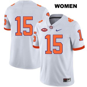 #15 Patrick McClure Clemson University Womens No Name Player Jerseys White