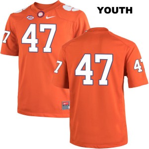 #47 Peter Cote Clemson University Youth No Name Football Jersey Orange