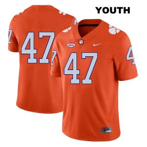 #47 Peter Cote Clemson University Youth No Name Player Jerseys Orange