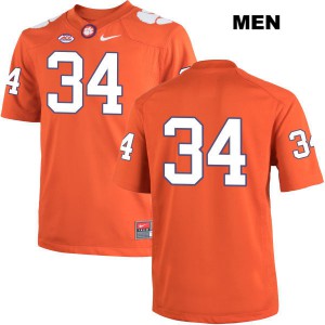 #34 Ray-Ray McCloud Clemson University Mens No Name Stitch Jersey Orange