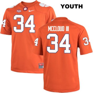 #34 Ray-Ray McCloud Clemson Tigers Youth Stitched Jerseys Orange
