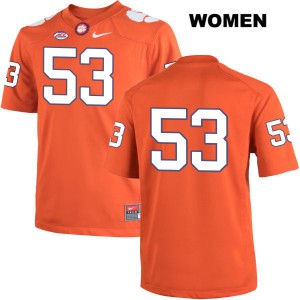 #53 Regan Upshaw Clemson University Womens No Name Stitched Jersey Orange