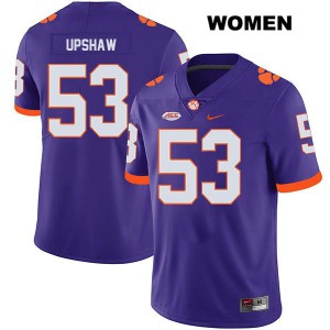 #53 Regan Upshaw Clemson National Championship Womens Player Jerseys Purple