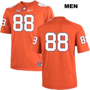 #88 Sean Mac Lain Clemson Mens No Name Embroidery Jerseys Orange