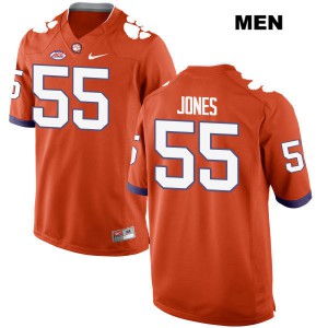 #55 Stan Jones Jr. Clemson Tigers Mens Football Jerseys Orange
