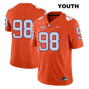 #98 Steven Sawicki Clemson Tigers Youth No Name College Jerseys Orange