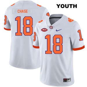 #18 T.J. Chase CFP Champs Youth High School Jersey White