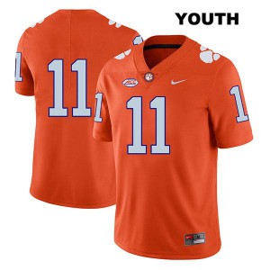 #11 Taisun Phommachanh Clemson Youth No Name Official Jersey Orange