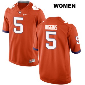 #5 Tee Higgins Clemson Womens Alumni Jersey Orange