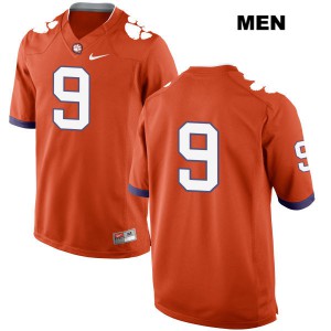 #9 Travis Etienne Clemson Mens No Name Football Jerseys Orange