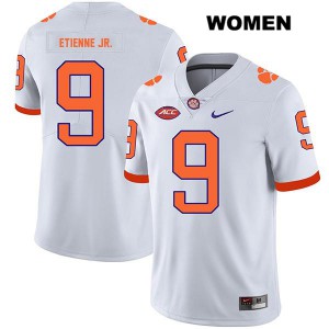 #9 Travis Etienne Clemson University Womens Player Jerseys White
