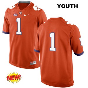 #1 Trayvon Mullen Clemson University Youth No Name University Jerseys Orange