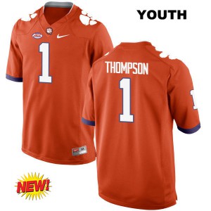 #1 Trevion Thompson CFP Champs Youth Embroidery Jerseys Orange