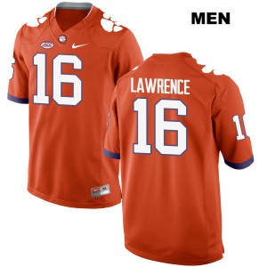 #16 Trevor Lawrence Clemson Mens Player Jerseys Orange