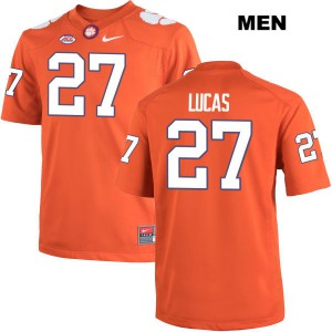 #27 Ty Lucas Clemson Mens Football Jersey Orange