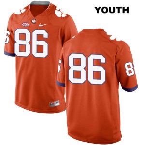 #86 Tyler Brown Clemson Tigers Youth No Name University Jerseys Orange