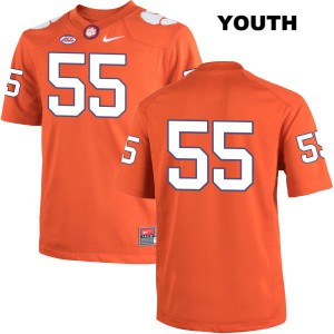 #55 Tyrone Crowder Clemson Tigers Youth No Name Alumni Jersey Orange