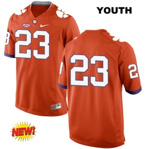 #23 Van Smith Clemson Youth No Name Embroidery Jerseys Orange