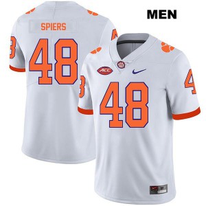 #48 Will Spiers Clemson University Mens Player Jerseys White